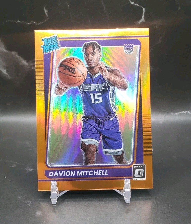 Davion Mitchell Orange /199 2021-22 Panini Donruss Optic Rated Rookie #155 RC!