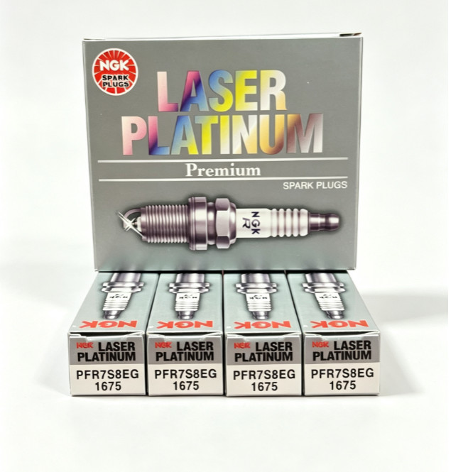 SET OF 4 NGK 1675 Laser Platinum Spark Plugs PFR7S8EG For Volkswagen Audi