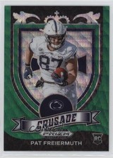 2021 Panini Prizm Draft Picks Crusade Green Wave Prizm Pat Freiermuth #173 4v9