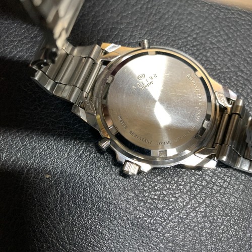 Vintage ALBA (SEIKO) CARIB CHRONOGRAPH Y189-7A10 QUARTZ PANDA MENS WATCH 112 - Picture 7 of 14