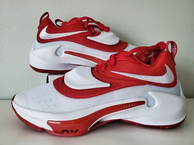 Nike Zoom Freak TB Basketball Shoes Giannis Team Red White Size DM7378  600