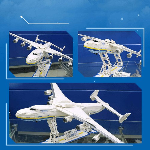 JIE STAR 57014 Scala 1:84 An-225 Aerei da Trasporto Blocco Costruzioni Set 5350pz - Foto 9 di 23