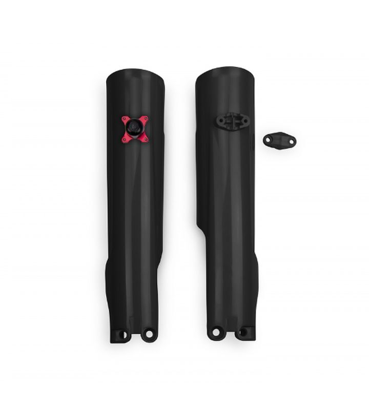 Protections télescopiques avant verrouillables pour stopper les fuites d'amortisseurs