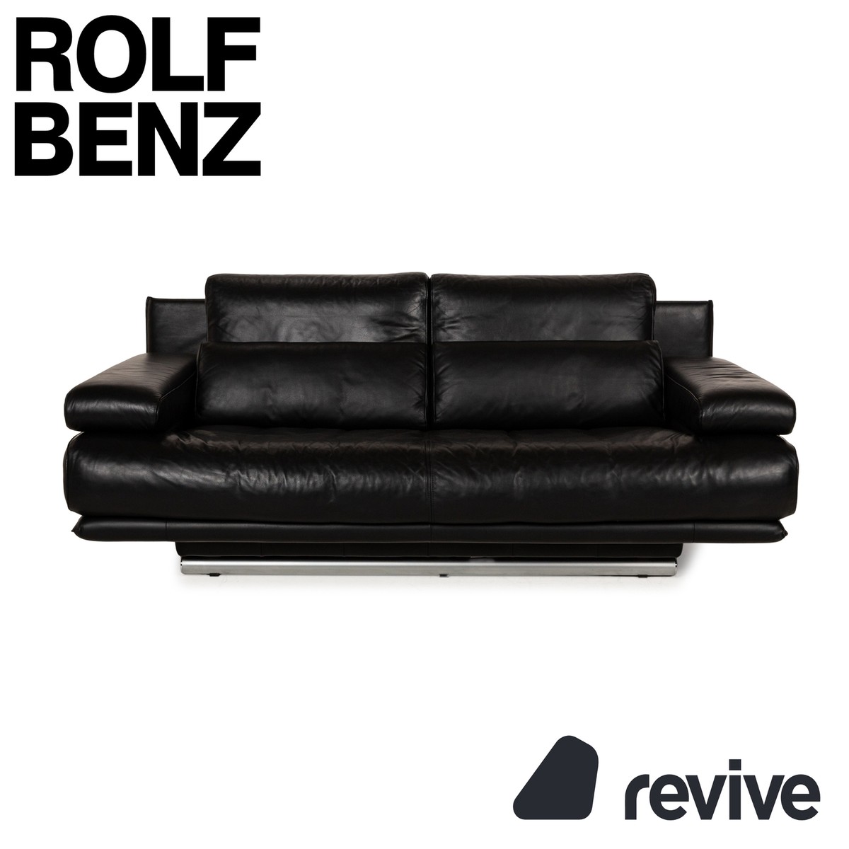 Rolf Benz 6500 Leather Two-Seater Black | eBay