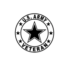 U.S. Army Veteran Vinyl Decal Sticker Bumper Window Mirror Laptop Truck Car STAR