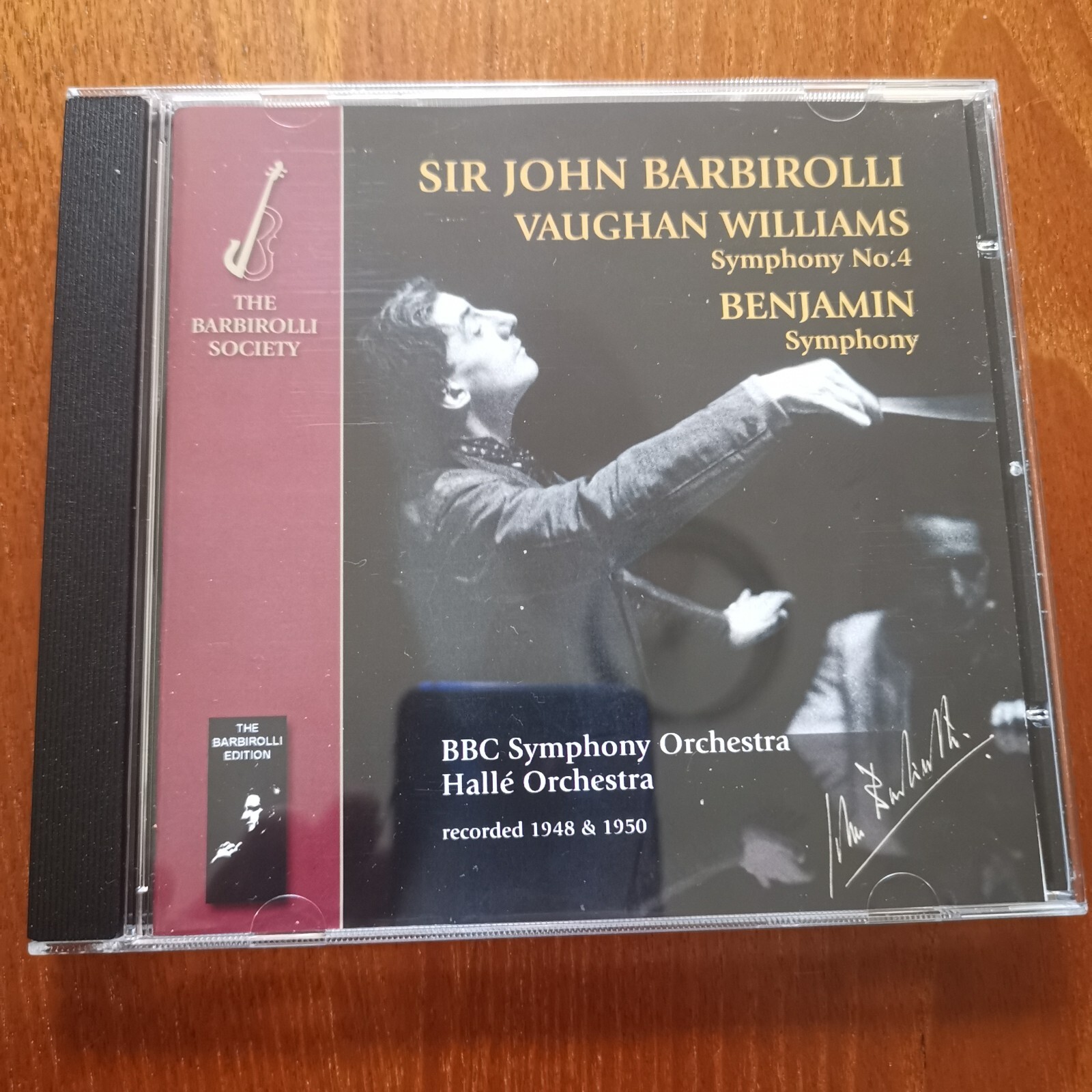 Vaughan Williams: Symphony No. 4; Benjamin: Symphony by John Barbirolli / Hallé