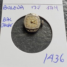 LADIES   BULOVA  17J  5AH  WRIST WATCH MOVEMENT   1436