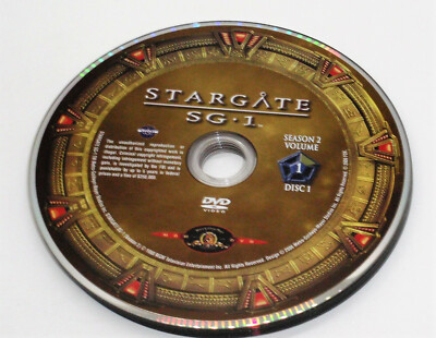 STARGATE SG 1 SEASON 2 Two 5 DVD DISCS ONLY Sci-Fi Fantasy TV Show SG-1