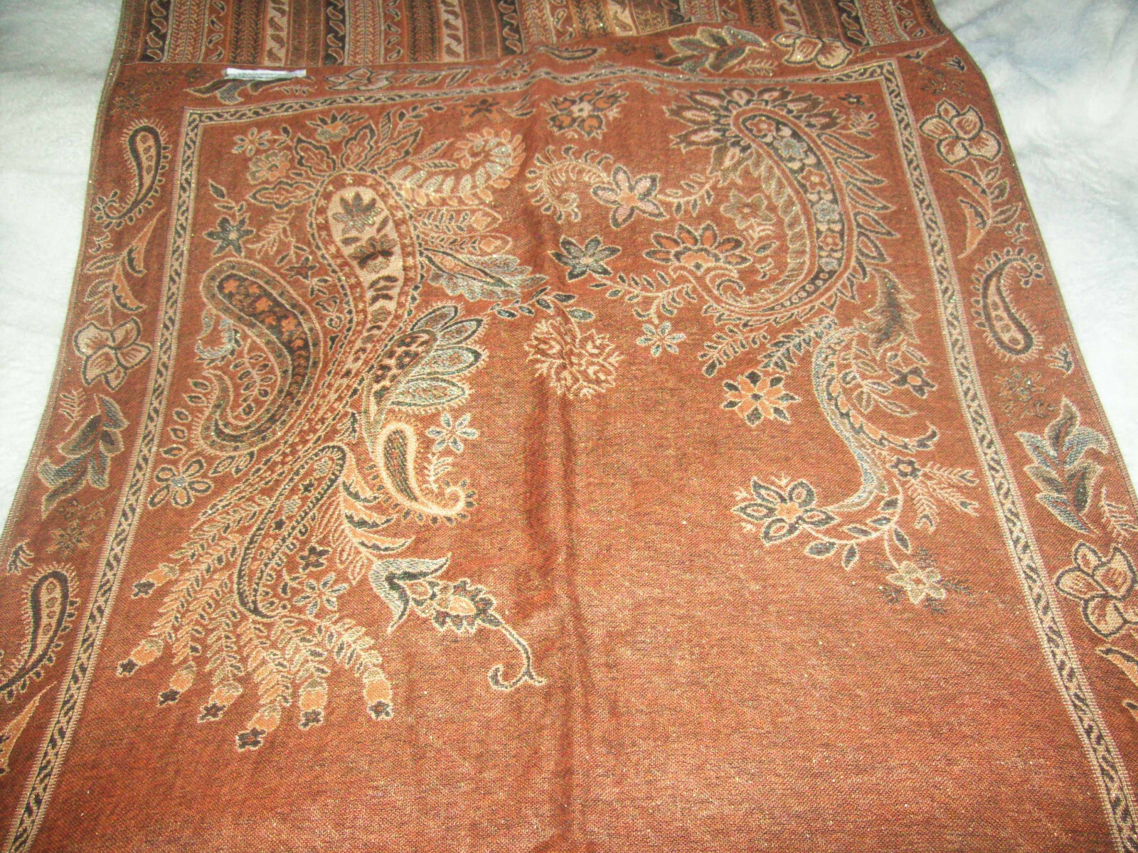 NEW PASHMINA WRAP/SCARF (70 INCHES  X 27 INCHES ) CASHMERE/SILK