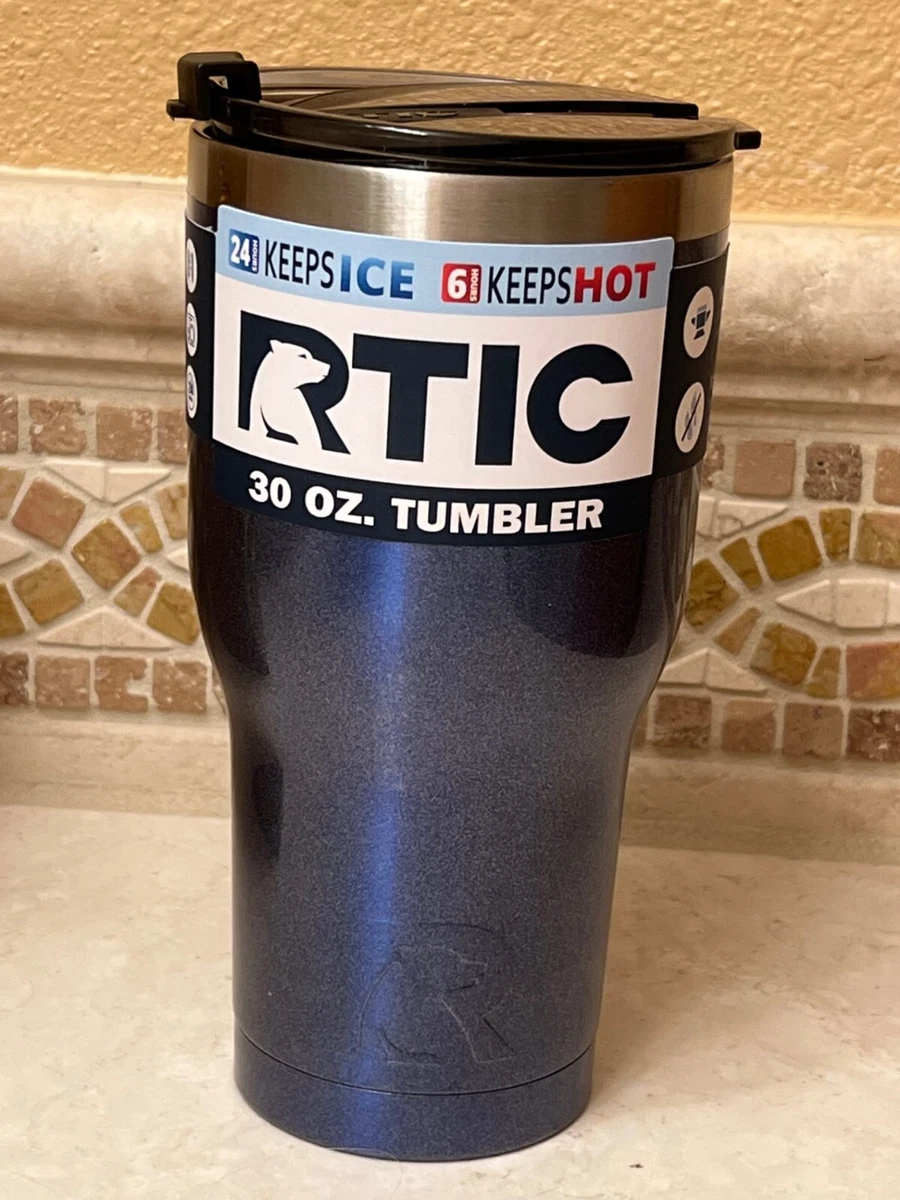 Rtic Stainless Steel Tumbler Pacific Glitter 30 oz with Splash Proof Lid  NEW!