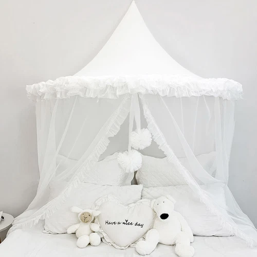 Nursery Baby Bed Canopy Mosquito Net Curtain Infant Cot Mosquito