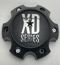 *USED KMC XD Series Matte Black Wheel Center Cap SCREWS NOT INCLUDED 1079L140MB