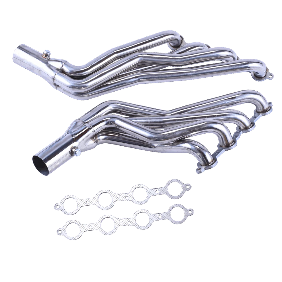 Cabezales de tubo largo 1 3/4" intercambio de conversión para camioneta Chevy C10 LS LS1 LS2 LS3 LS6 Foto 3 de 4