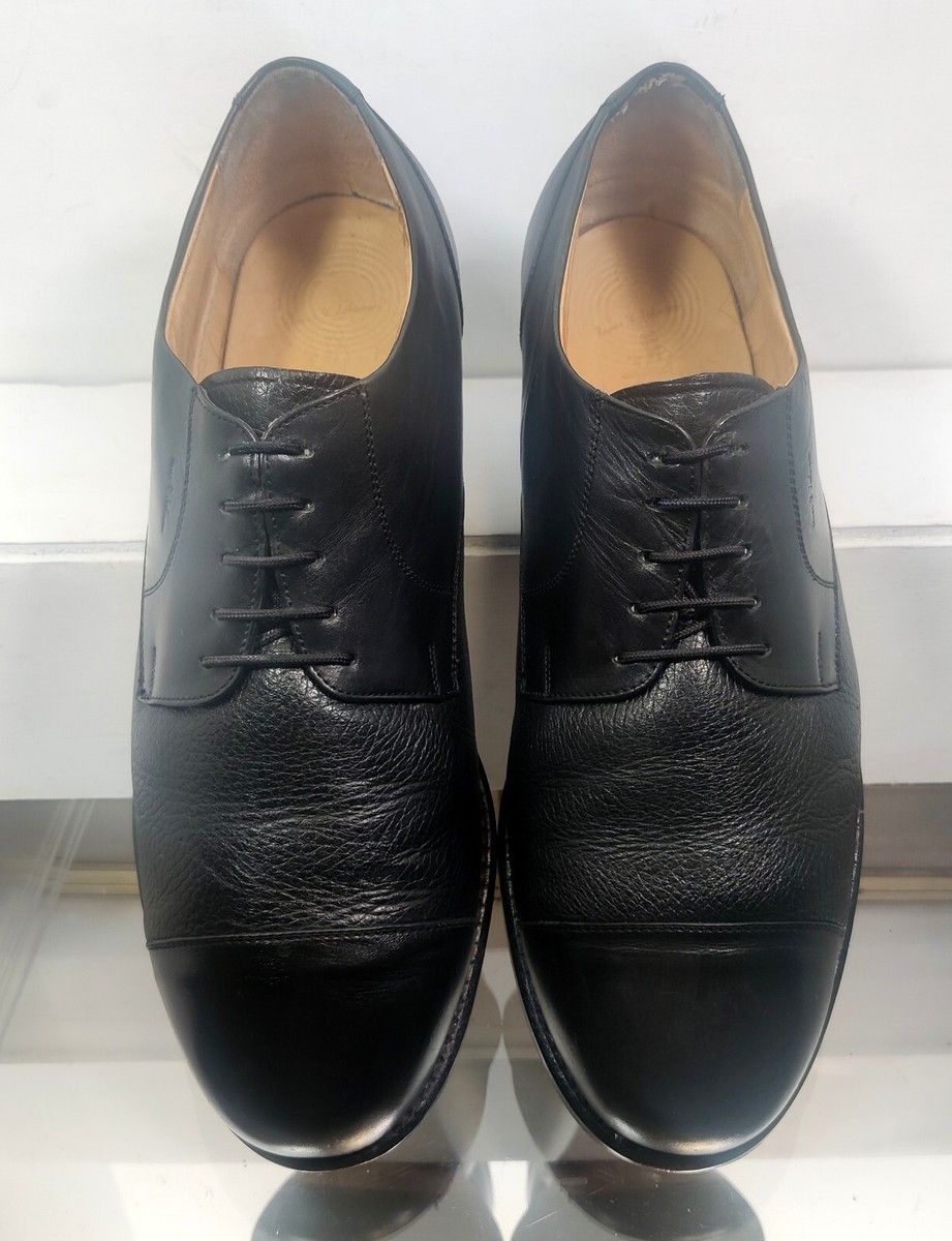 Tauer‎ Johnson Wellington Shoes Derby Black Calf/Deer Leather Mens Size 8.5 2E Tauer & Johnson Wellington Shoes Derby Black Calf/Deer  main image 2