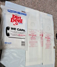 LOT 13 GENUINE ROYAL TYPE E BROOM VAC VACUUM BAG For DIRT DEVIL OEM 3-070148-001