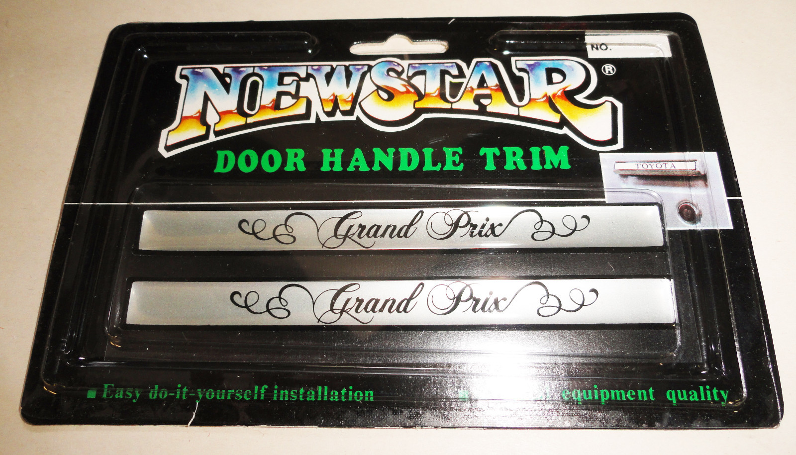 Vintage 80's 90's Automotive Door Handle Insert Accent Trim GRAND PRIX