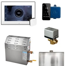 Mr. Steam MSSUPER2EC1 XButler Steam Shower Kit White x Matte Black