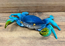 Blue Crab Resin Tabletop Figurine 9" x 2"
