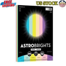 Colored Paper Assortment 120 Sheets 24 Lbs 8.5" x 11" Inkjet Laser Copy Safe New
