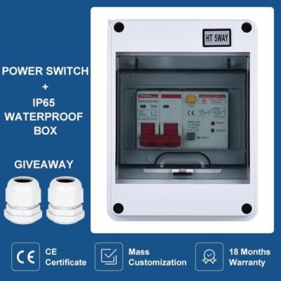 Waterproof AC Circuit Breaker RCBO RCD RCCB Switch Electrical Distribution Box