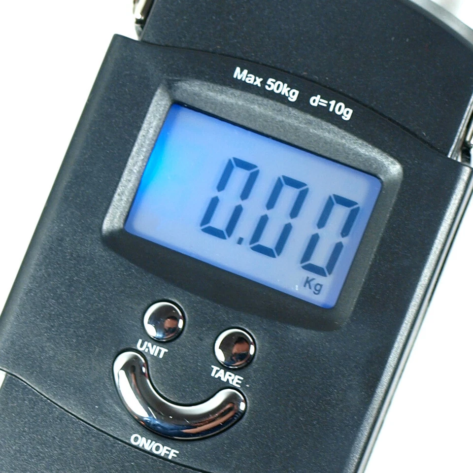Báscula colgante digital 50 kg 110 lb x 0,02 lb báscula de equipaje de viaje báscula de pesca Foto 4 de 4