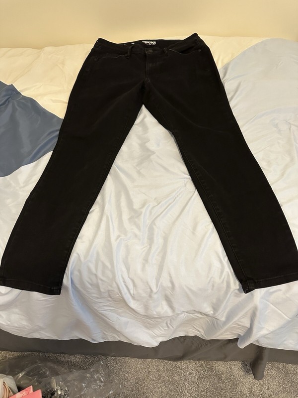 Sonoma Goods For Life Black Soft Stretch Skinny Jeans Sz 14