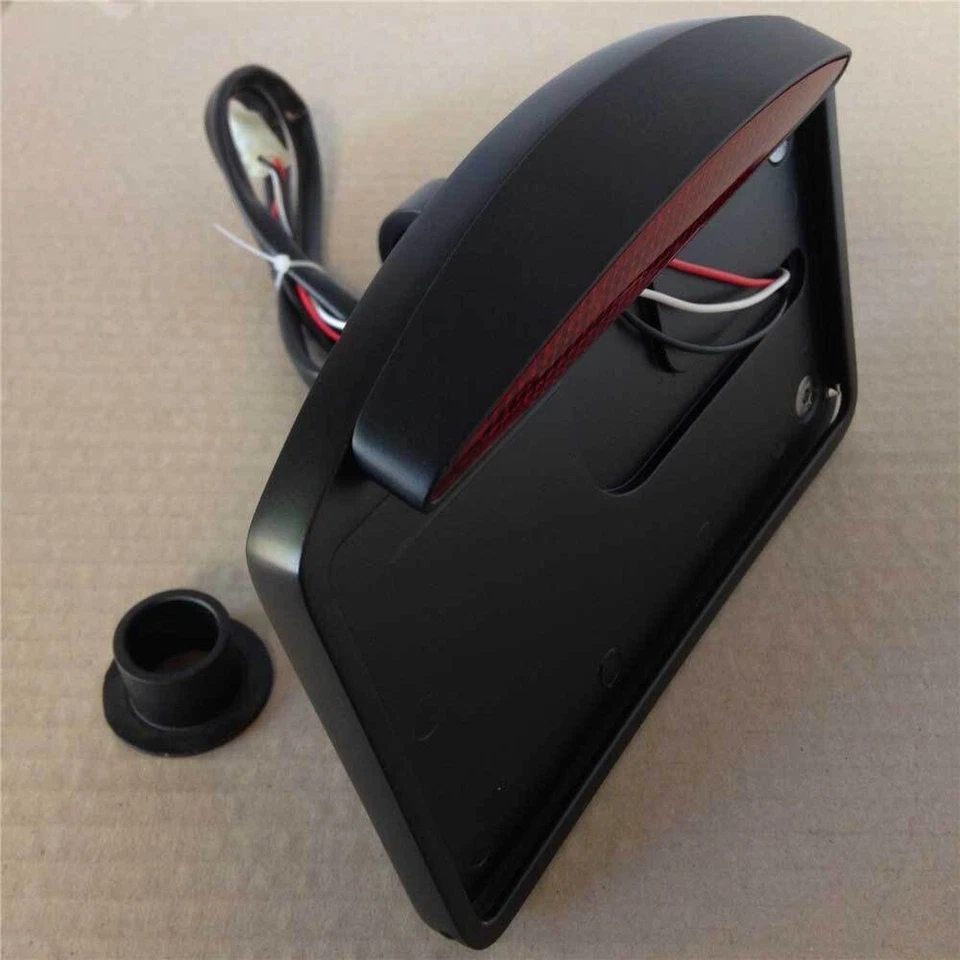 1-дюймовый боковой номерной знак мотоцикла задний тормоз светодиодный фонарь в сборе черный - Изображение 3 из 4