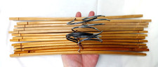 Lot of 13 Vintage Wooden Shirt Dress Hangers 15" - 16" Sealed