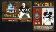 Les Richter Panini Class of 2011 Pro Football Hall of Fame Card #4 Rams