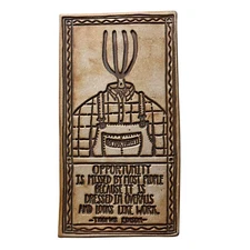 Thomas Edison Quote Plaque Ceramic Wall Art Opportunity Inspirational 8 3/4 in H