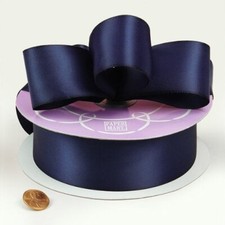 Navy Double Face Satin Ribbon 1-1/2" X 50Yd