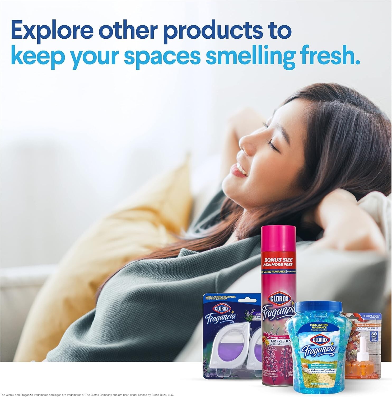 Clorox Fraganzia Air Freshener Crystal Beads Coconut Colada 12oz Long