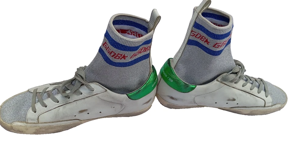 Zapatillas Calcetín Metálico Golden Goose Superstar EU 39 | US 9 | ¡Raras! Foto 3 de 4