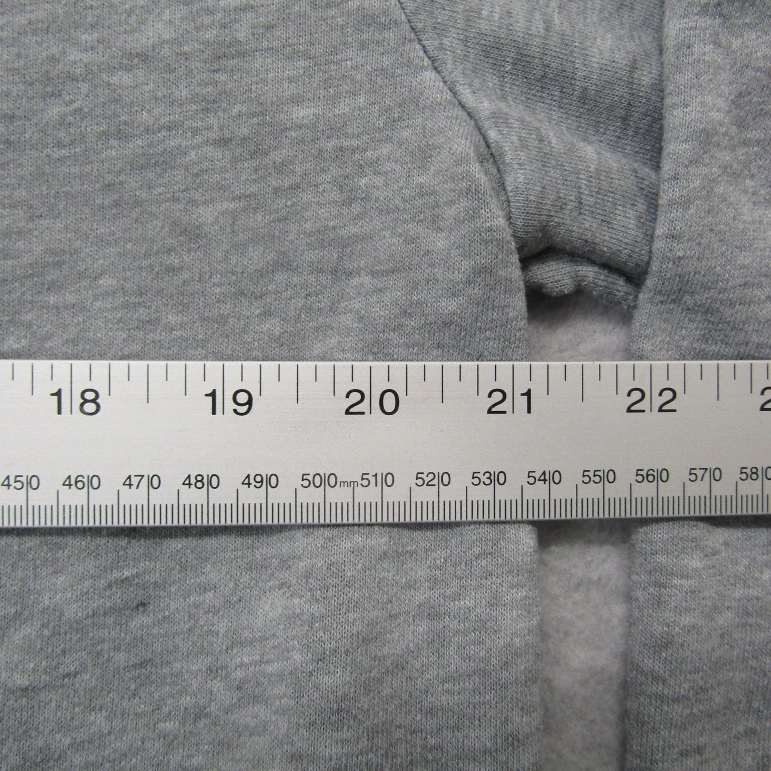 VETEMENTS Dunlop Felpa Donna Corta con Cappuccio XL Grigio Manica Lunga Full Zip