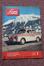 Der deutsche Strassenverkehr 1/1962 Test Barkas B 1000,Cezeta Lastenroller