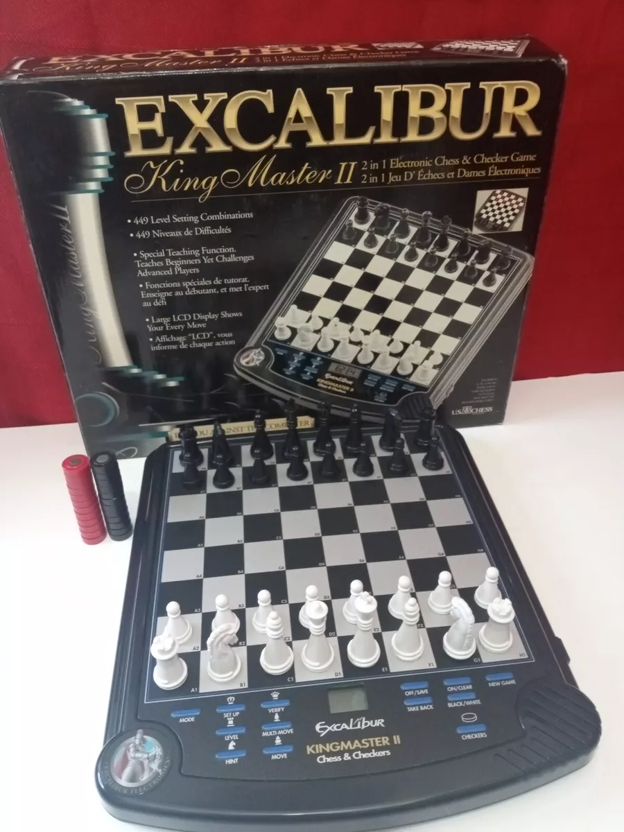 Excalibur King Master Electronic Chess Game Complete in Great 