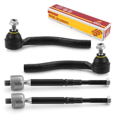 Inner Outer Tie Rod End Kit 2012-2019 Nissan Versa 14-19 Versa Note 15-19 Micra
