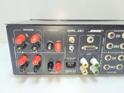 BOSE Model A/B-7 Speaker EG Amp Selector Unit Rack Mount | eBay