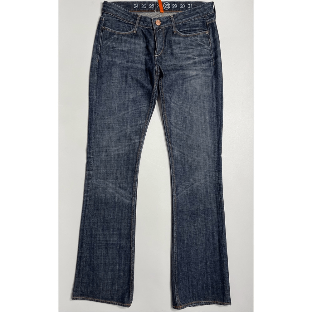 Earnest Sewn Hefner 06 Low Rise Bootcut Jeans (Dark Maz