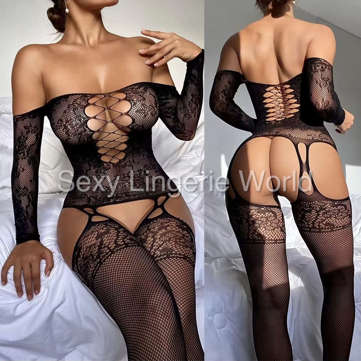 Pure Temptation Body stocking Sexy Lingerie Underwear Babydoll Erotic Bodysuit X | eBay Pure Temptation Body stocking Sexy Lingerie Underwear Babydoll Erotic Bodysuit X | eBay