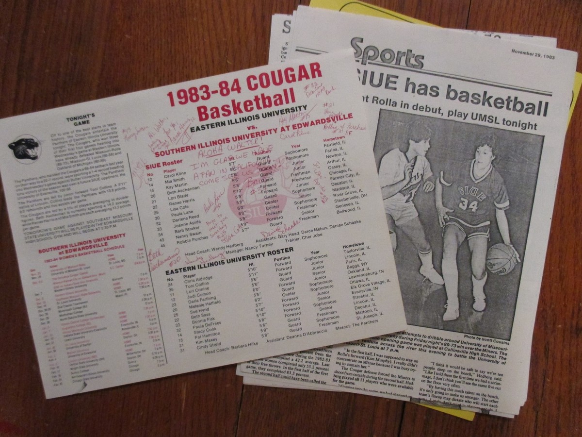 1983 Southern Illinois Women Basketball Roster(15 Signed/WENDY