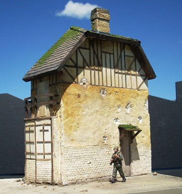 Dioramas Plus 1/35 Scale Diorama DP17 Juno Beach House + Free $25 Detail Set!