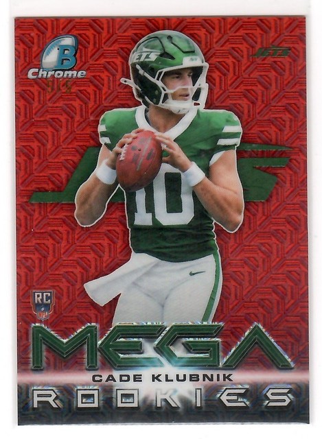 Topps 2026 Bowman Chrome Cade Klubnik Jets Mega Rookies MR-18 Red Mojo 5/5