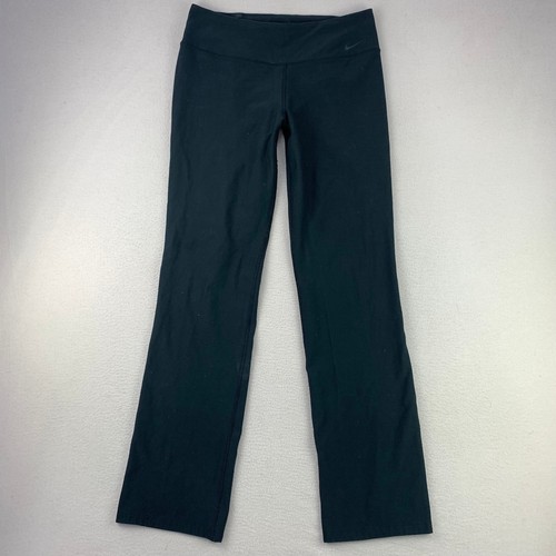 Nike Flare Leggings Women Large Long Black Athletic Yoga Bootcut Training Gym