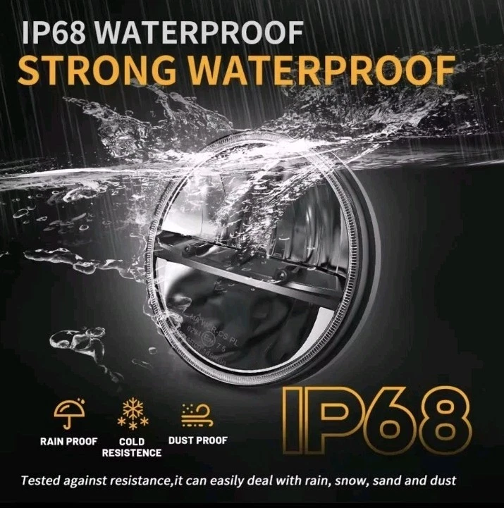 Paar 7 Zoll LED Front Scheinwerfer für Land Rover Defender Jeep  T3 G Klasse - Bild 2 von 4