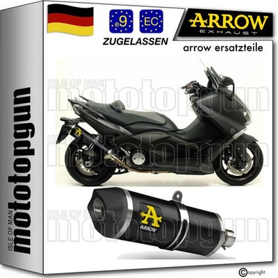 ARROW AUSPUFF ZUGELASSEN RACE-TECH SCHWARZ C YAMAHA TMAX T-MAX 530 2014 14