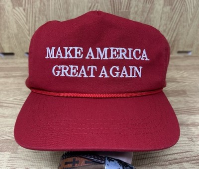 Cali-Fame MAGA Hat Make America Great Again Red Cap USA Made 2016 Campaign Era