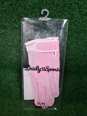 DAILY SPORTS Sun Glove Golfhandschuhe - Damen (Rosa/Weiß, Links, S)