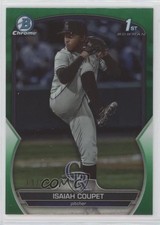 2023 Bowman Draft Chrome Green Refractor 11/99 Isaiah Coupet #BDC-37 5b1