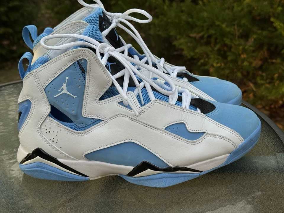 Jordan True Flight branco Carolina azul universitário masculino 9 atlético 342964 140 - Imagem 4 de 4